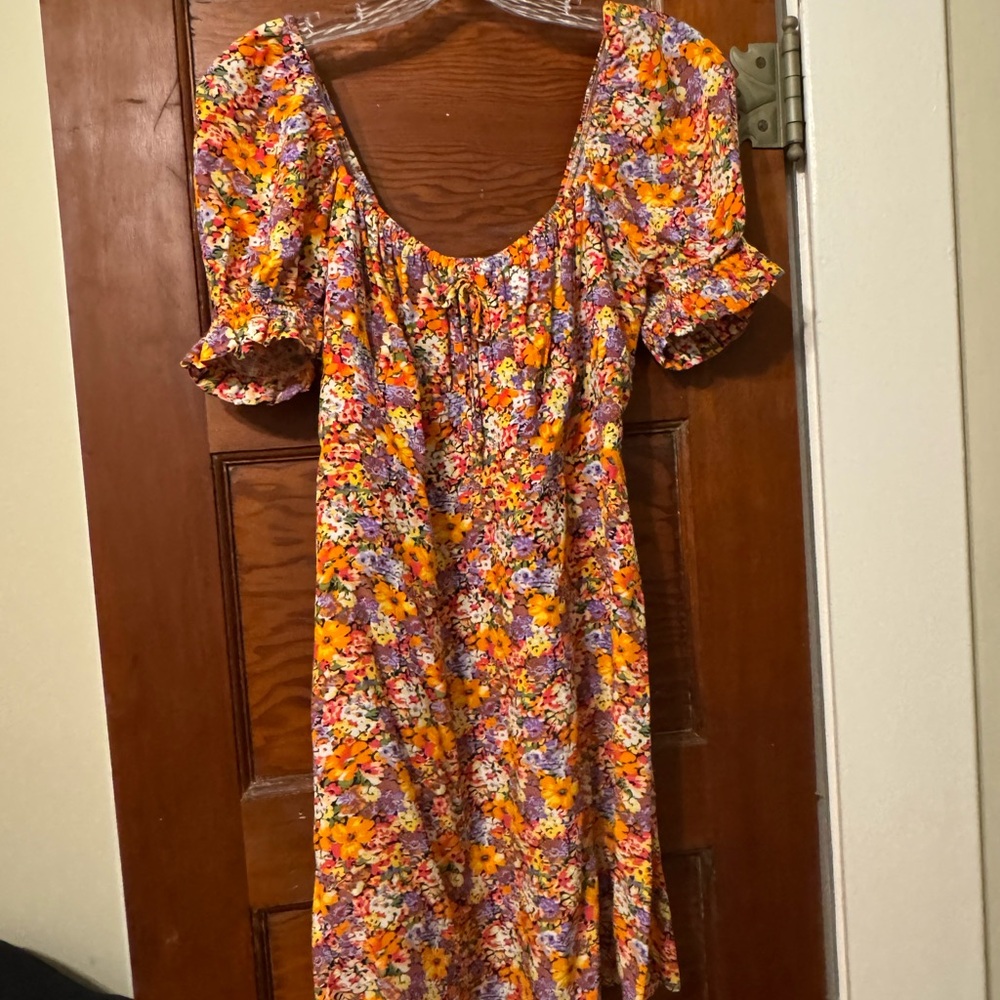 Faithfull the Brand Multicolor Floral Midi Dress